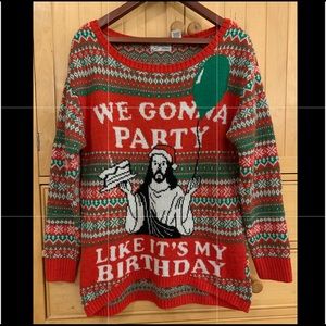 We Gonna Party Like It’s My birthday Jesus Sweater
